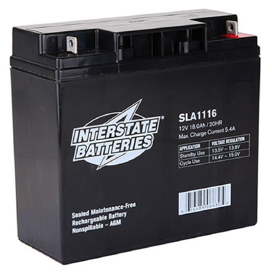 Interstate Battery - SLA1116 - 12 volt 18 amp - OEM Equivalent